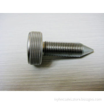 cnc machining screw pan head with knurling